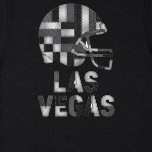 ラスベガス パッチワーク ヘルメット フットボールシャツ、レトロ ゲームデー Tシャツ、ユニセックス ファンアパレル、スポーツギフト 画像 8