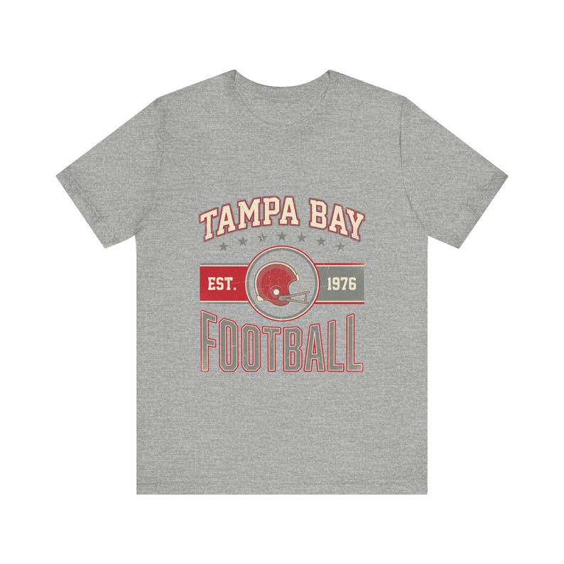 Tampa Bay Buccaneers Vintage Crest T-Shirt | Football Fan Graphic | Unisex T-Shirt image 2