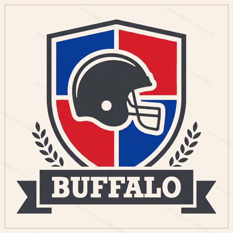 Buffalo Football Sublimation Bundle, 8 PNG Helmet Designs, Game Day Shirt Clipart, Digital Download image 9