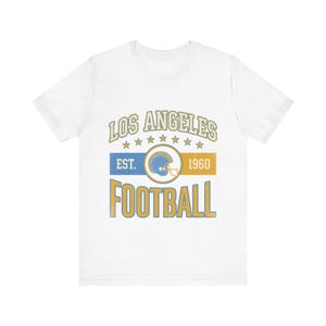 LA Chargers Vintage-Wappen-T-Shirt | Fan-Motiv | Unisex-T-Shirt Bild 1