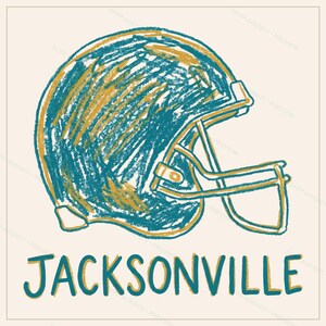 Jacksonville Football PNG Bundle, 8 Helmet Designs, Game Day Sublimation Set, Digital Download image 7