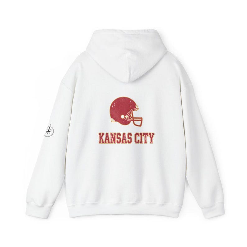 Sweat à capuche vintage Kansas City Varsity Helmet Game Day, sweat-shirt unisexe de football, pull confortable pour l'automne image 5