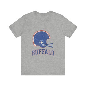 Buffalo Vintage Varsity Helmet Football Tee, Vintage Game Day Shirt, Sports Apparel, Great Gift image 2
