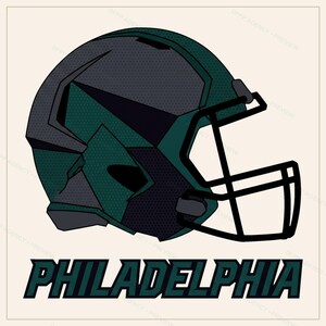 Philadelphia-Helm-PNG-Bundle, 8 Football-Fan-Designs, Sublimations- und DTF-Designs, Sofort-Download Bild 8