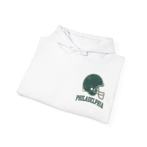 Philadelphia Vintage Varsity Helmet Game Day Hoodie, Unisex Football Sweatshirt, Cozy Fall Pullover image 8