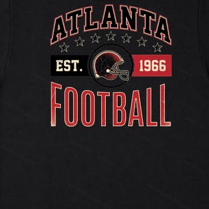 Escudo de fútbol americano vintage de Atlanta PNG, diseño retro universitario para sublimación, descarga digital imagen 6