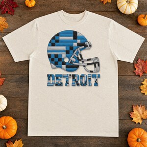 Detroit Patchwork-Helm (PNG), Football-Sublimationsdruck, Spieltags-Shirt, Digitaler Download Bild 8