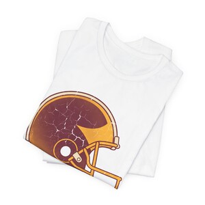 Washington Vintage Varsity Helmet Football Tee, Vintage Game Day Shirt, Sportkleding, Geweldig Cadeau afbeelding 4
