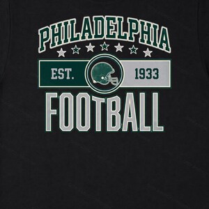 Philadelphia Vintage Crest Football PNG, Retro Varsity Sublimation Design, Digital Download image 6