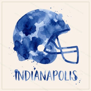 Indianapolis Football Sublimations-Bundle, 8 PNG-Helm-Designs, Cliparts für Spieltags-Shirts, Digitaler Download Bild 3