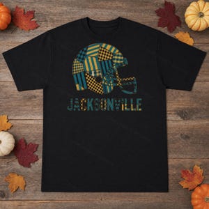 Jacksonville Patchwork Helmet Football Tee, Vintage Game Day Shirt, Sports Apparel, Great Gift image 5