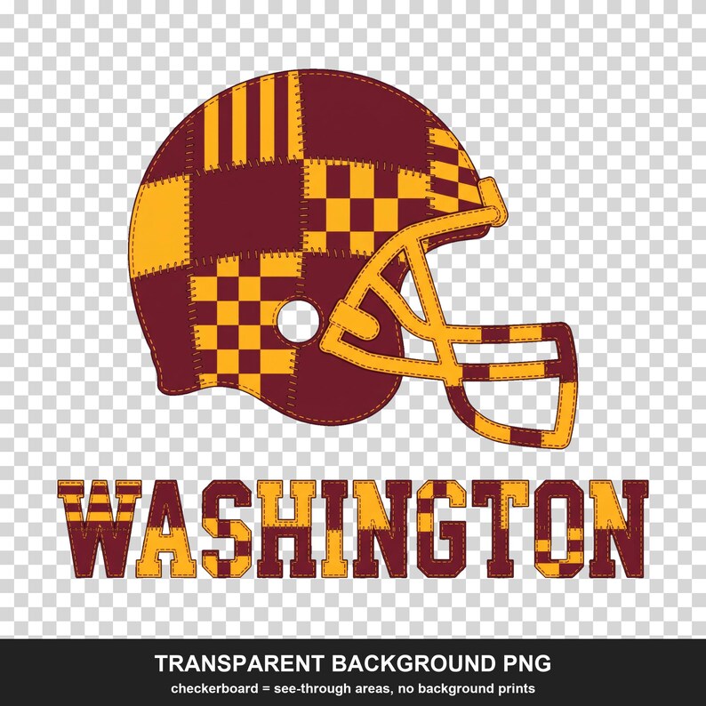 Patchwork-Helm der Washington Commanders (PNG-Format), Football-Sublimationsdruck, Spieltags-Shirt, digitaler Download Bild 2