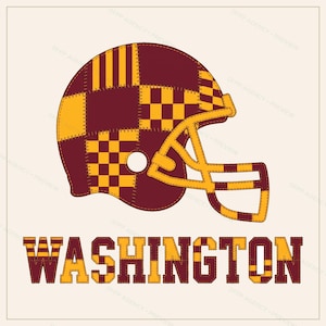 Patchwork-Helm der Washington Commanders (PNG-Format), Football-Sublimationsdruck, Spieltags-Shirt, digitaler Download Bild 1