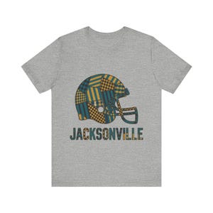 Jacksonville Patchwork Helmet Football Tee, Vintage Game Day Shirt, Sports Apparel, Great Gift image 2