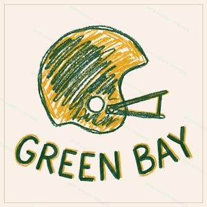 Green Bay Football PNG Bundle, 8 Helmet Designs, Game Day Sublimation Set, Digital Download image 7