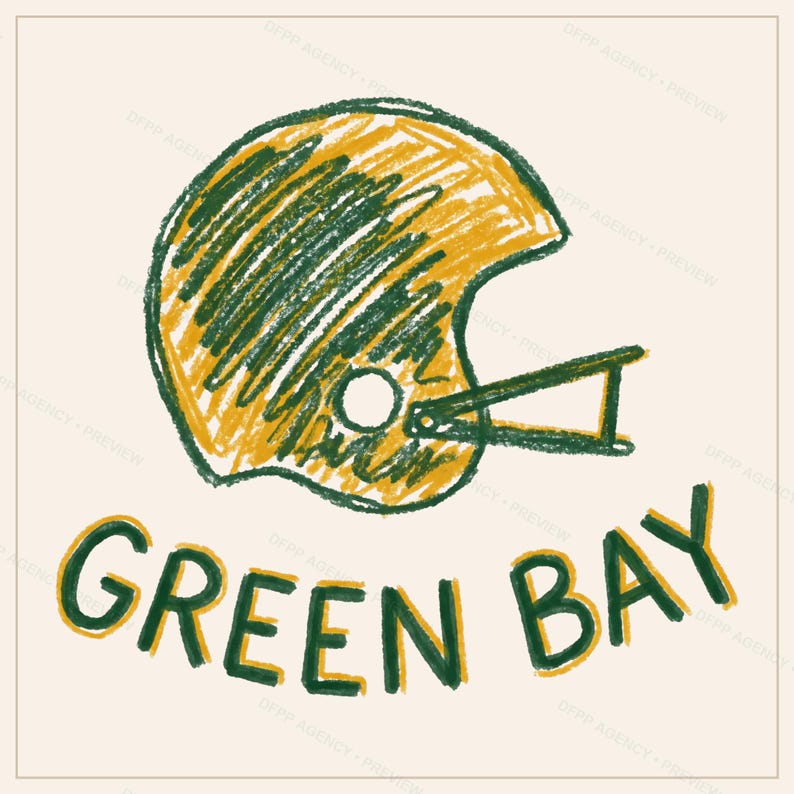 Green Bay Football PNG Bundle, 8 Helmet Designs, Game Day Sublimation Set, Digital Download image 7