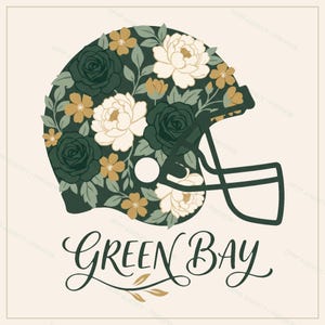 Green Bay Football PNG Bundle, 8 Helmet Designs, Game Day Sublimation Set, Digital Download image 4