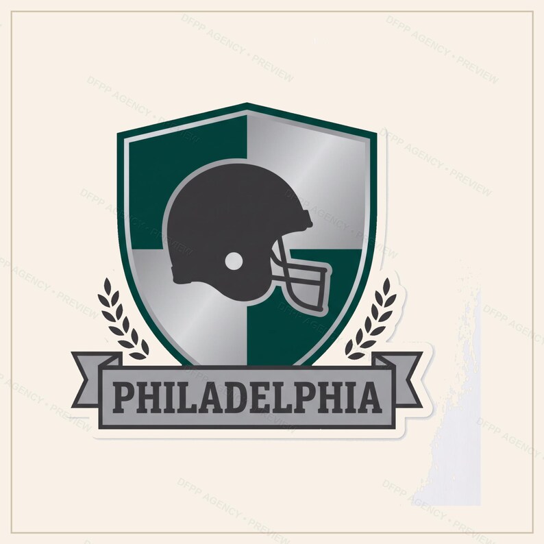 Philadelphia-Helm-PNG-Bundle, 8 Football-Fan-Designs, Sublimations- und DTF-Designs, Sofort-Download Bild 9