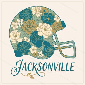 Jacksonville Football PNG Bundle, 8 Helmet Designs, Game Day Sublimation Set, Digital Download image 4