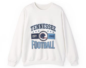 Tennessee Vintage Crest Sweatshirt | Football Fan Graphic | Unisex Sweatshirt