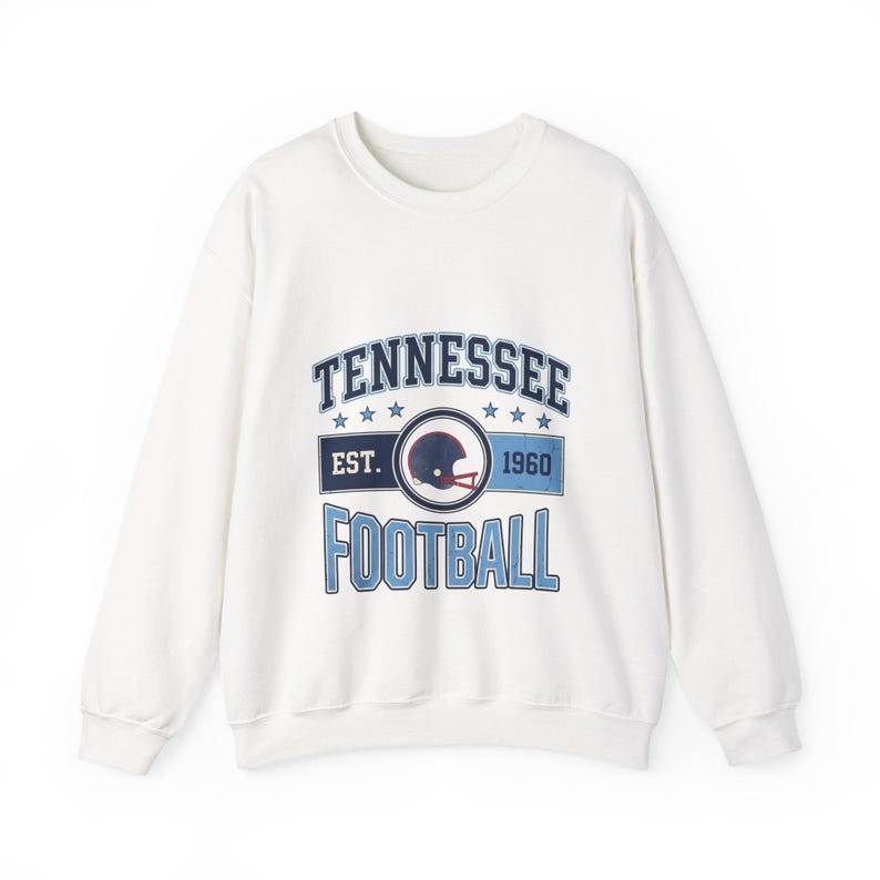 Tennessee Vintage Crest Sweatshirt | Voetbalfan-print | Unisex sweatshirt afbeelding 1