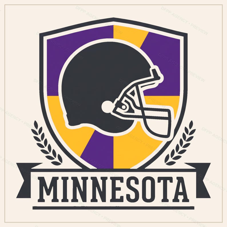 Minnesota Helmet PNG Bundle, 8 Football Fan Styles, Sublimation and DTF Designs, Instant Download image 9