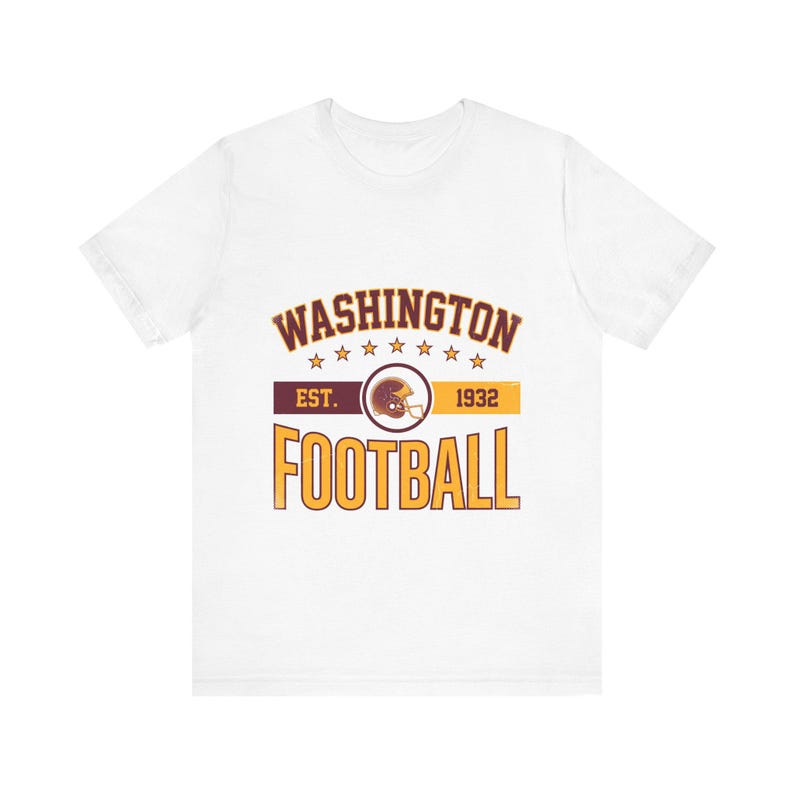 Washington Commanders Vintage Crest T-Shirt | Football Fan Graphic | Unisex T-Shirt image 1