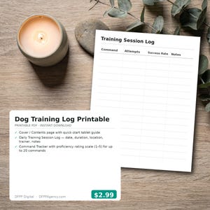 Registro di addestramento cani stampabile / Monitoraggio dei progressi delle sessioni di comandi / Diario per animali domestici reMarkable, download immediato