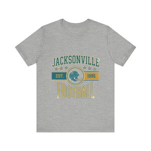 Jacksonville Vintage Crest T-Shirt | Football Fan Graphic | Unisex T-Shirt image 2