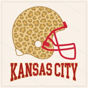 Kansas City Helm-PNG-Bundle, 8 Football-Fan-Designs, Sublimations- und DTF-Designs, Sofort-Download Bild 5