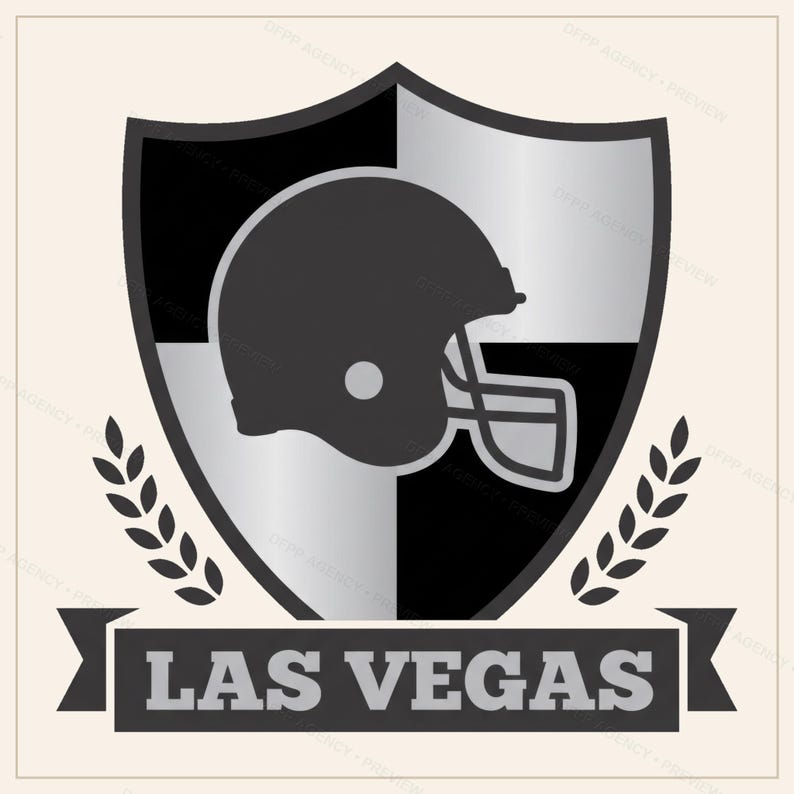 Las Vegas Football Sublimation Bundle, 8 PNG Helmet Designs, Game Day Shirt Clipart, Digital Download image 9