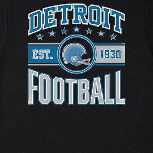 Football mit Detroit Lions-Vintage-Wappen (PNG), Retro-College-Sublimationsdesign, digitaler Download Bild 6