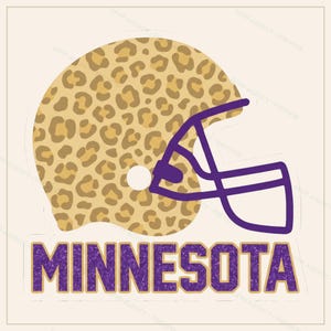 Minnesota Helmet PNG Bundle, 8 Football Fan Styles, Sublimation and DTF Designs, Instant Download image 5