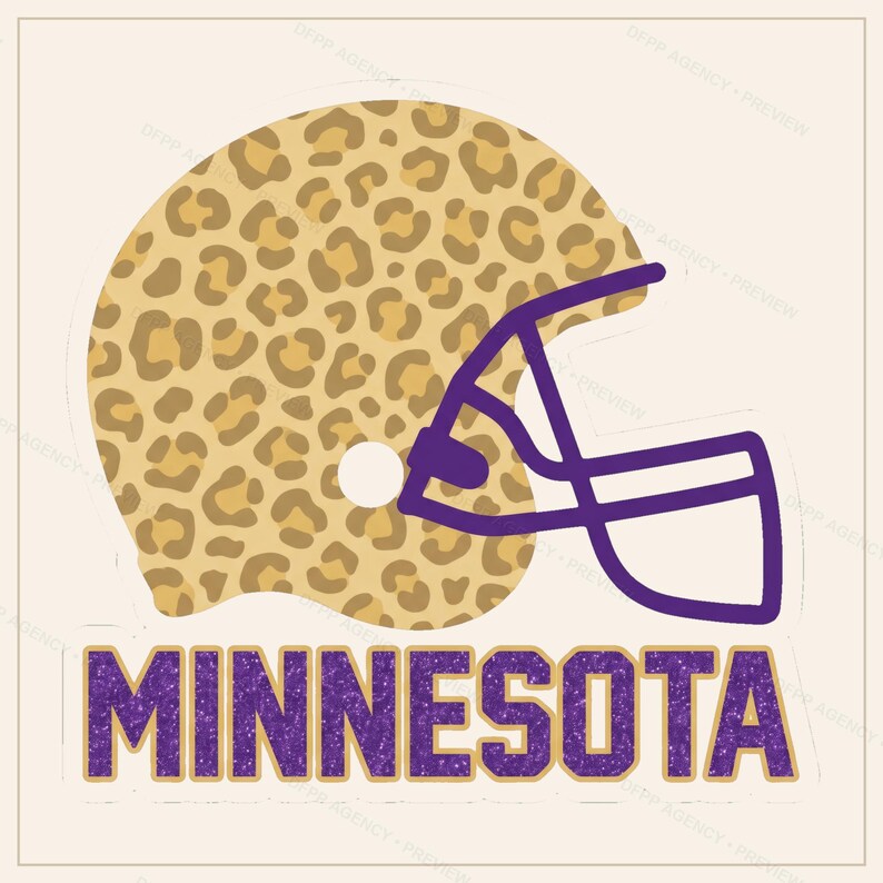 Minnesota Helmet PNG Bundle, 8 Football Fan Styles, Sublimation and DTF Designs, Instant Download image 5