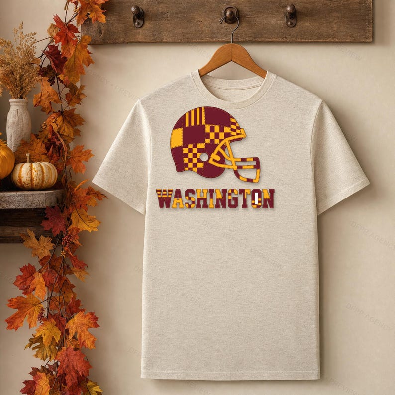 Patchwork-Helm der Washington Commanders (PNG-Format), Football-Sublimationsdruck, Spieltags-Shirt, digitaler Download Bild 4