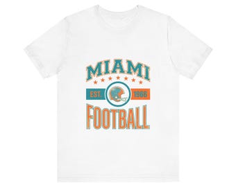 Miami Vintage Crest T-Shirt | Football Fan Graphic | Unisex T-Shirt