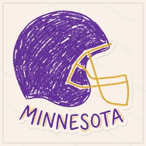 Minnesota Helmet PNG Bundle, 8 Football Fan Styles, Sublimation and DTF Designs, Instant Download image 7