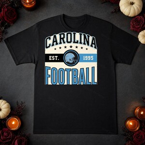 Carolina Vintage Wappen-Football-PNG, Retro-College-Sublimationsdesign, Digitaler Download Bild 5