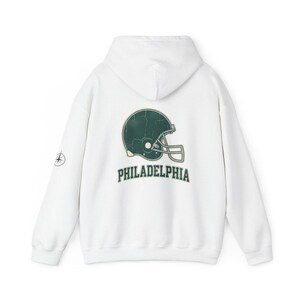 Philadelphia Vintage Varsity Helmet Game Day Hoodie, Unisex Football Sweatshirt, Cozy Fall Pullover image 5