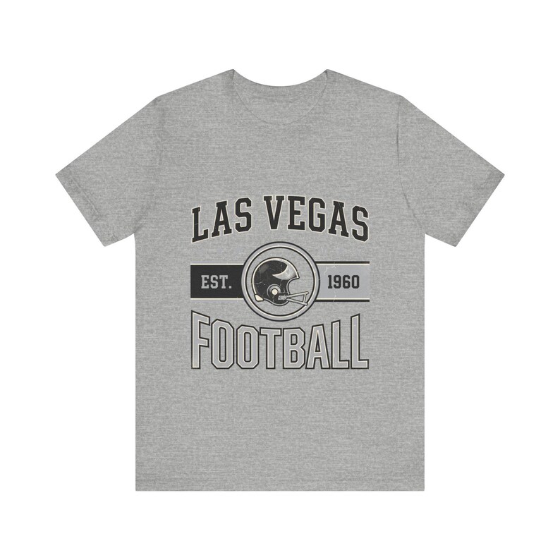 Las Vegas Vintage Crest T-Shirt | Football Fan Graphic | Unisex T-Shirt image 2