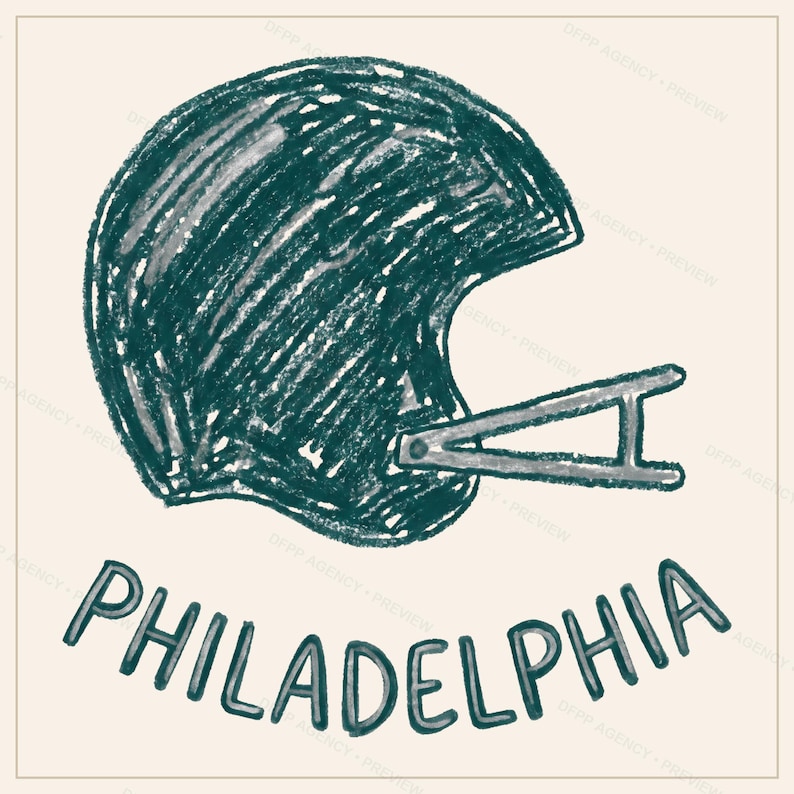 Philadelphia-Helm-PNG-Bundle, 8 Football-Fan-Designs, Sublimations- und DTF-Designs, Sofort-Download Bild 7