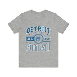 Detroit Vintage Crest T-Shirt | Football Fan Graphic | Unisex T-Shirt image 2