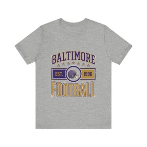 Baltimore Vintage Crest T-Shirt | Football Fan Graphic | Unisex T-Shirt image 2