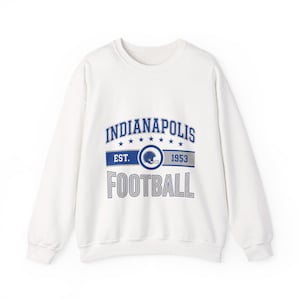 Indianapolis Vintage Crest Sweatshirt | Football Fan Graphic | Unisex Sweatshirt image 1