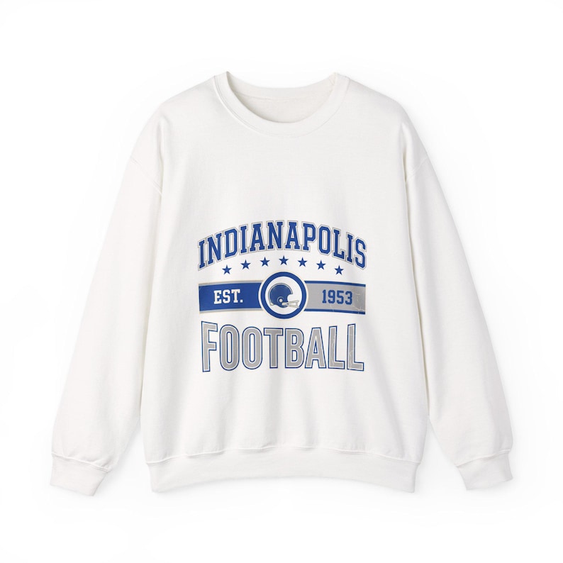 Indianapolis Vintage Crest Sweatshirt | Football Fan Graphic | Unisex Sweatshirt image 1
