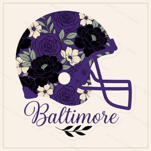 Baltimore Helmet PNG Bundle, 8 Football Fan Styles, Sublimation and DTF Designs, Instant Download image 4