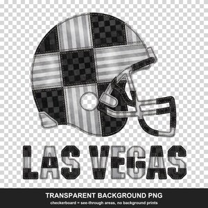 Las Vegas Patchwork Helmet PNG, Football Fan Sublimation, Shirt Clipart, Digital Download image 2