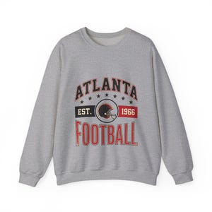 Felpa vintage con stemma di Atlanta / Grafica per tifosi di football americano / Felpa unisex immagine 2