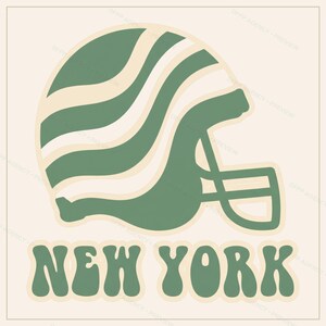 Zestaw do sublimacji New York Green & White Football, 8 wzorów kasków PNG, grafika 3D na koszulce meczowej, pobieranie cyfrowe zdjęcie 6