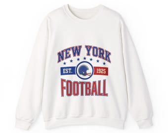 NY Giants Vintage Crest Sweatshirt | Football Fan Graphic | Unisex Sweatshirt